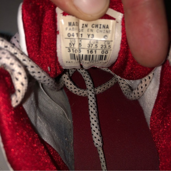 AIR JORDAN 20 OG WHITE LASER 2005 SZ 5Y Authentic Shoes heavily worn comes as is - Picture 6 of 7